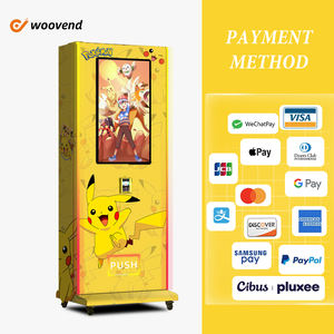 スマートな自動販売機トレーディングカード用キャッシュレス支払い32インチタッチ画面ゲームカード自動小売自動販売機 - Product Image 2