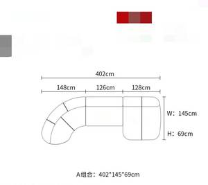 Ensemble canapé-lit 2 places Designer Baxter Arc <span class=keywords><strong>Piaf</strong></span> haut de gamme grande couche plate en cuir pour villas appartements bois une couche supérieure de siège - Product Image 6