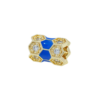Perles colorées en laiton Zircon pour fabrication de bijoux, 50 pièces de 10mm, fabrication de Bracelet plaqué or, bricolage, perles à micro-pavés, espacement en époxy