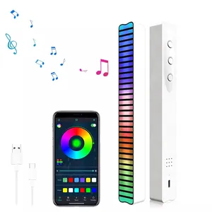 New Voice-Activated RGB Music Smart Led Car Atmosphere Lamp Ambient Light Sound Control Pickup Rhythm TV Back Light