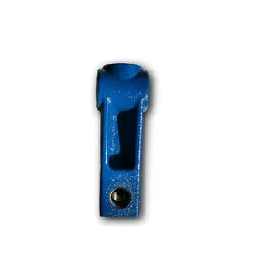 Cuerpo de engrasador con pintura azul y agujero mecanizado CNC, 450-12 GR 65-45-12