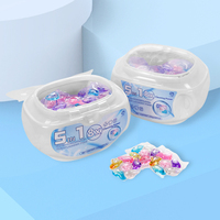 Lessive en capsules à faible mousse, nettoyage en profondeur, à base d'enzymes, avec granules rehausseurs de parfum, très vendue