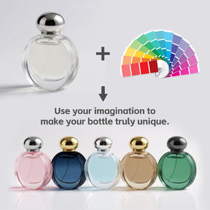 Flacon de parfum de luxe en vente chaude, 100 ml, flacon en verre ambré rond, flacon de parfum personnalisé avec emballage en boîte - Product Image 4