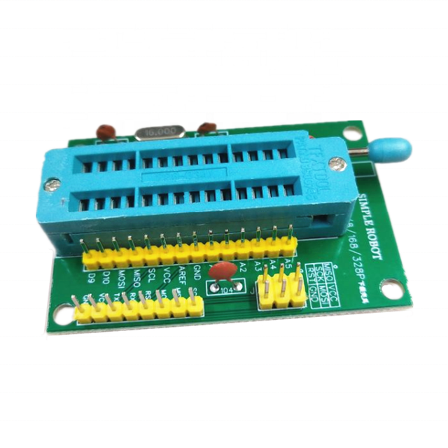ATMEGA8 ATMEGA48 ATMEGA168 ATMEGA328P-PU DIP28 Programmer System Board
