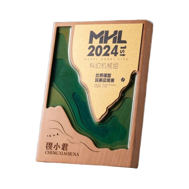 Customized Bamboo & Wood Eco-Friendly Trophy with Engraving HDY Brand 20x15cm Tradeshow Giveaways & Promotional Gifts