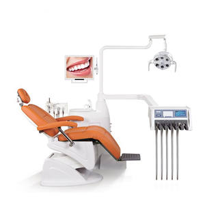 High Quality <strong>Dental</strong> <strong>Chair</strong> <strong>Unit</strong> Full Set with Sensor LED Lamp Electric Power Source ISO Certified Metal Construction <strong>Price</strong> Foshan - Product Image 3