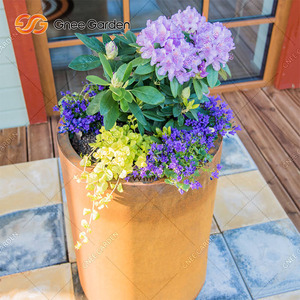 Pots et jardinières carrés en acier corten pour l'extérieur, couleur et taille personnalisées, durables et légers, décoration de jardin - Product Image 4