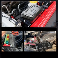 Panel Saklar 8 Gang 12V Kontrol Jarak Jauh Nirkabel Daya Tinggi 80A Tombol Saklar On-off untuk Mobil Universal