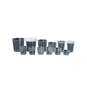 Gobelets doseurs multi-volumes, verrerie de laboratoire de 5 ml, gobelets gradués en PP avec couvercles, petits gobelets doseurs en plastique épaissi de 200 ml pour - Product Image 5