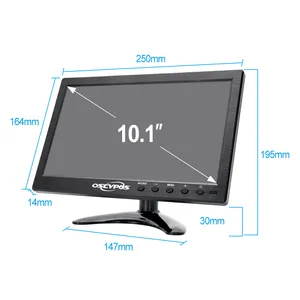 10 Inch Lcd Monitor Hoge Resolutie 1366*768 Ccd Camera Compatibel 10.1 "Scherm Voertuig Auto Cctv Monitor