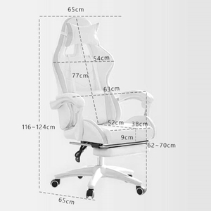 Chaise de jeu blanche DDP chaises de direction de <span class=keywords><strong>bureau</strong></span> ergonomiques maison confortable Chaise <span class=keywords><strong>Bureau</strong></span> étude chaise de jeu pivotante pour Table de jeu - Product Image 6