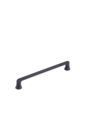 Poignée de meuble moderne en alliage de zinc noir mat ultra-mince 192 mm pour armoire de cuisine, tiroir, fabrication OEM, haute qualité, durable, antirouille