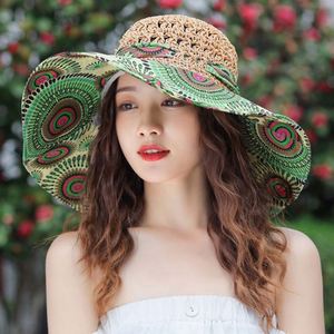 Beach Seaside Character Fedora Large Brim Sun <b>Hat</b> Vacation Outing Breathable <b>Summer</b> Fashion - Product Image 5