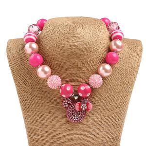 El yapımı bugum gum boncuk kolye bilezik seti Glitter ayı kolye tıknaz Strand çocuklar tulumları düğün taraflar için harika - Product Image 2