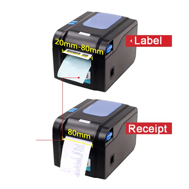 Mesin Label Printer Impresora De Etiquetas Adhesi Mesin Pembuat Kode Batang