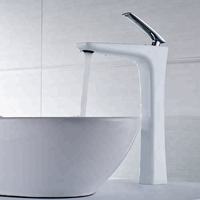 Robinet de lavabo de salle de bains en laiton artistique tout chrome poli solide Cae Antique moderne