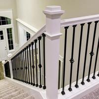 Forgé ornemental balustrade en fer forgé