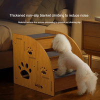 Escaliers pour chiens de haute qualité Les rampes en bois peuvent être détachables pour canapé lit bas escaliers antidérapants pour animaux de compagnie