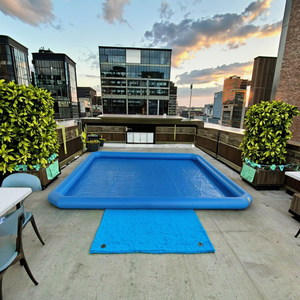 Bspapo lớp thương mại trẻ em Bể bơi bơm hơi tùy chỉnh hình bầu dục tròn hình chữ nhật 0.6mm PVC bền 1 năm bảo hành - Product Image 1