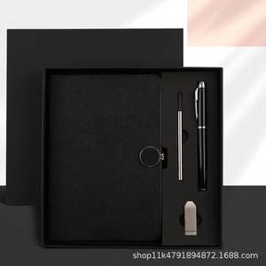 Luxury Personalized Business <b>Notebook</b> Pen Gift <b>Set</b> Custom Logo for Education Travel Agency or Corporate Christmas Corporate - Product Image 4