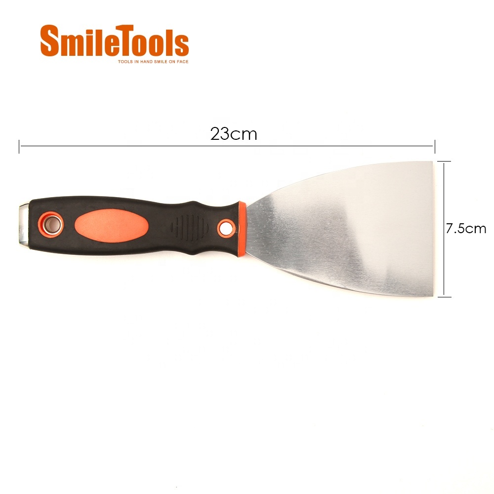 Spatola Per Pittura In Acciaio Inox - Coltello Da Pittore, Raschietto Per Colori A Olio E Acrilici, Manico In Legno