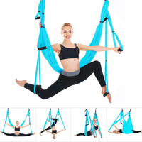 Hamac de Yoga aérien, ensemble avec ancre de plafond, pour suspension à domicile