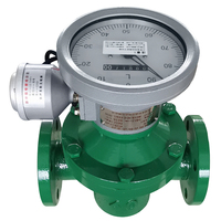 Medidor de Flujo Ovalado de Engranajes LC de Alta Viscosidad para Aceite y Agua, Salida de Señal de Pulso, Conexión por Brida, Desplazamiento Positivo, Acero Inoxidable, OEM