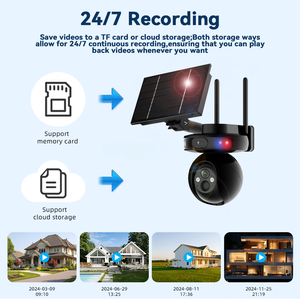 Nueva Cámara de Seguridad Inalámbrica 4G para Exteriores, con Giro e Inclinación, Energía Solar, Sensor CMOS de 4MP, Visión Nocturna en Color, Compatible con la Nube, UBOX - Product Image 5