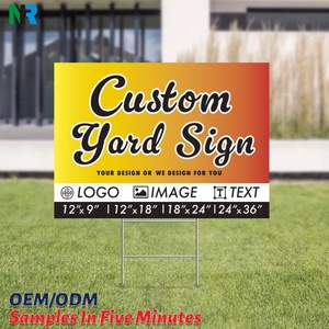 Custom Eco-Friendly Corrugated <b>Plastic</b> Real Estate Yard Sign Advertising Board PP Material Cutting Processing <b>Plastic</b> <b>Sheets</b> - Product Image 1
