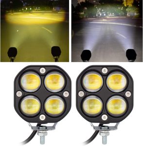 High Lumen LED Auxiliary <b>Lights</b> for Motorcycles, 2PCS Spot Fog Beam for Enhanced Visibility and Safety - Product Image 1