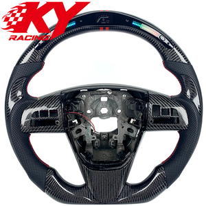 Volant de voiture sport en fibre de carbone avec écran LED personnalisé pour Mazda Speed 3 2010-2014, compatible avec Mazda 6 CX-3 CX-5 - Product Image 1