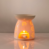 Brûleurs à huile en céramique, fonte de cire avec cuillère, porte-bougie d'aromathérapie, diffuseur de parfum, chauffe-huile, décoration de yoga, spa, maison, chambre à coucher