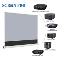 Écran motorisé SCREEN PRO pour projecteur laser RGB, home cinéma, 3C anti-rayures laser, 16:9, portable, en alliage d'aluminium