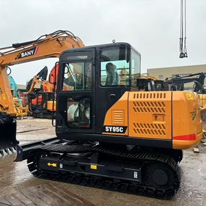 Miniexcavadora Usada SANY SY95C 2023 de 12 Toneladas y 55 kW con Dientes de Repuesto, Martillo Rompedor y Cucharón de Excavación para Construcción - Product Image 3