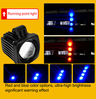 Feux de sécurité LED pour chariot élévateur, lumière d'avertissement dynamique, mini taille, bleu rouge, pour chariot élévateur, entrepôt, dépôt, camion
