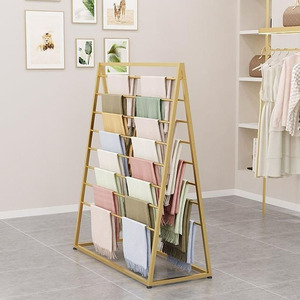 Tùy Chỉnh Khăn Hiển Thị Giá Hiện Đại Khăn Giá Thanh Lịch Vàng Khăn Chủ Cho Phụ Nữ Phụ Kiện Thời Trang Cửa Hàng Cửa Hàng - Product Image 2