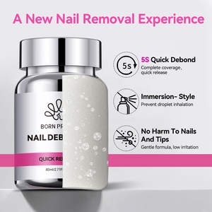 BORN PRETTY Nouveau Dissolvant de Colle Doux Grande Capacité pour Faux Ongles Acryliques – Élimine Facilement les Résidus de <span class=keywords><strong>Gel</strong></span> - Product Image 2