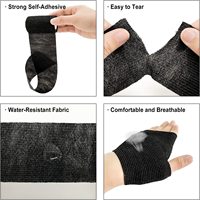 Bande de contention élastique auto-adhésive en polyester de 7,5 cm pour le sport, bandes de protection pour poignets, chaussettes de football, soutien pour genoux, chevilles et jambes de chevaux