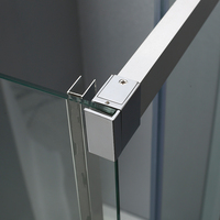 Cabine de douche rectangulaire en acrylique au design populaire de la marque DOMO, avec cadre en alliage d'aluminium, élégante et encadrée, pour salles de bain modernes