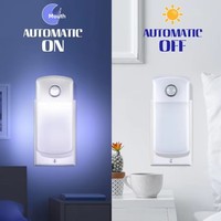Lampe de nuit LED d'urgence, lampe de chevet, détection de mouvement corporel, forme de fleur, design minimaliste moderne, matériau plastique