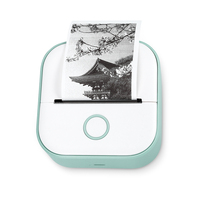 Printer Foto Portabel Phomemo T02 203Dpi 53Mm, Printer Foto Portabel Catatan Saku Mini Tanpa Tinta Nirkabel