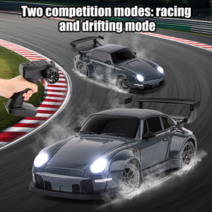 Voiture RC miniature 2,4 GHz à l'échelle réelle, modèle de course et de drift, échelle 1:24, 4 canaux, portée 50 m, kit d'éclairage, vitesse maximale 20 km/h, RC d'intérieur - Product Image 4