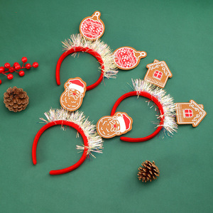 Nueva diadema navideña con lentejuelas de dibujos animados, pinza para el pelo navideña, decoración para fiestas para adultos y niños. - Product Image 1