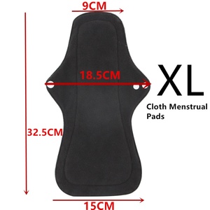 Toallas Sanitarias Reutilizables para Mujer, Toallas Menstruales de Algodón, Toallas Sanitarias Transpirables, Toallas Lavables de Carbón de Bambú - Product Image 5