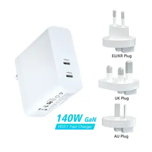 140W universel voyage Macbook Pd Qc Type C ordinateur portable adaptateur multi-alimentation charge rapide Gan pour Apple Iphone 14 15 chargeur Anker