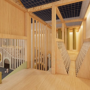 Équipement de terrain de jeu intérieur sur <span class=keywords><strong>le</strong></span> thème de la forêt, équipement de jeu souple en bois, aire de jeux souple commerciale personnalisée pour les garderies - Product Image 5