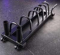 Support de sol pour haltères et plaques de poids horizontales pour équipement de fitness