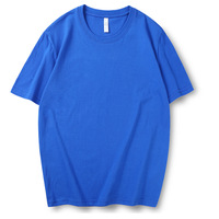 T-shirt à manches courtes pour homme surdimensionné en coton 100% 305 GSM, épais et lourd, essentiels, logo personnalisé imprimé, motif tricoté