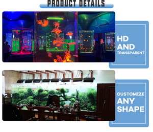 Penjualan Kilat Pabrikan Akuarium Ikan Kaca Persegi Panjang Besar 50L Ramah Lingkungan Hemat Energi Dijual - Product Image 4