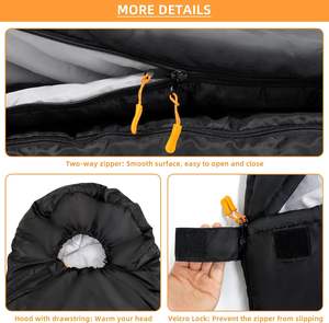 Leggero 3 stagioni rettangolare <span class=keywords><strong>sacco</strong></span> <span class=keywords><strong>a</strong></span> <span class=keywords><strong>pelo</strong></span> <span class=keywords><strong>per</strong></span> bambini <span class=keywords><strong>adulti</strong></span> campeggio all'aperto escursioni zaino in spalla - Product Image 4